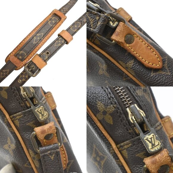 LOUIS VUITTON Danube Shoulder Bag Monogram Leather Brown France M45266 31EF095 - Picture 8 of 16